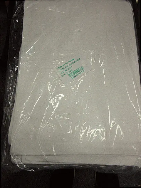 12 Pillow Case Standard Bulk Pack Polycotton T200 Hotel School Hospital Home