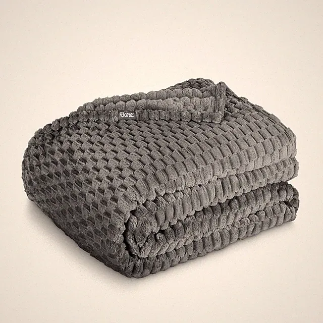 Bare Home Microplush Waffle Textured Blanket