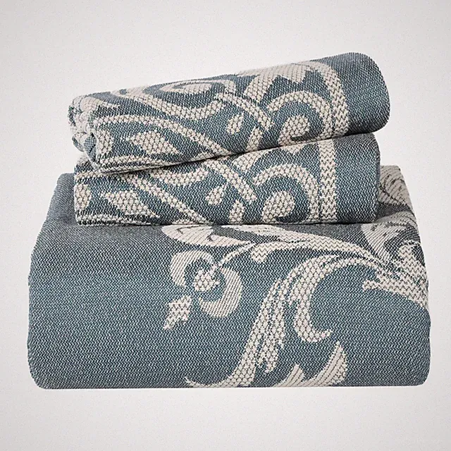 Cotton Blend 3-Piece Bedspread Set, Tailored Bedspread Drape, 2 Matching Pill...