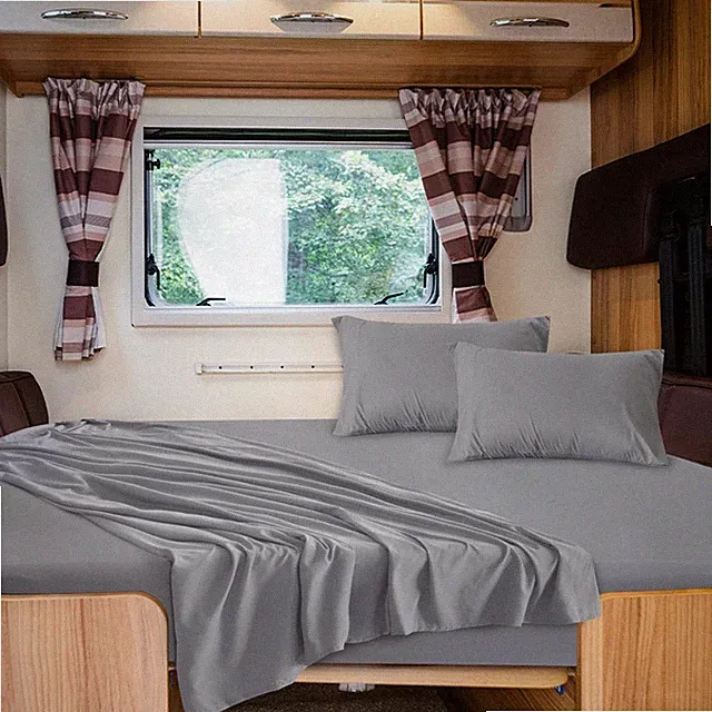RV Queen Sheets, Super Soft RV Short Queen Sheets for RV Camper, 4 Piece Bed...