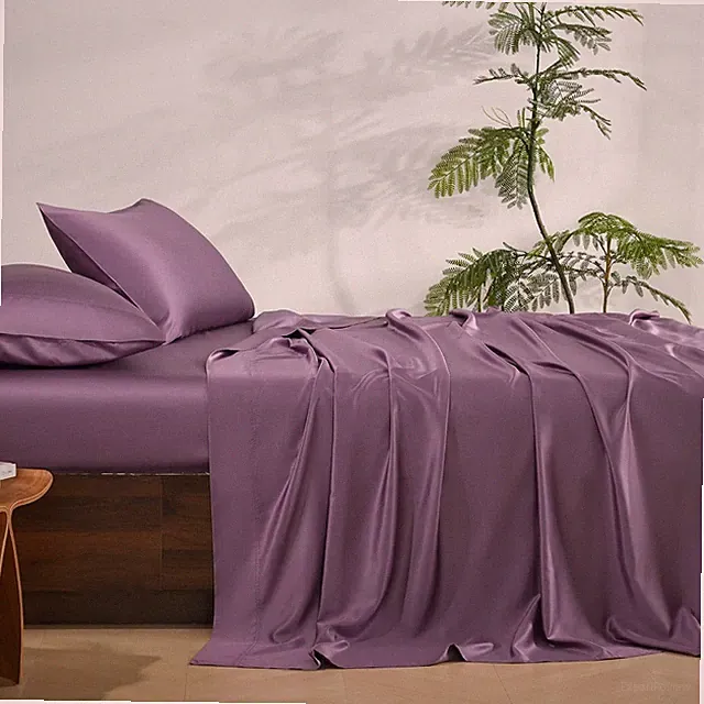 Silky King Size Bamboo Blend Bed Sheets Set - Soft Cooling Luxury Bedding