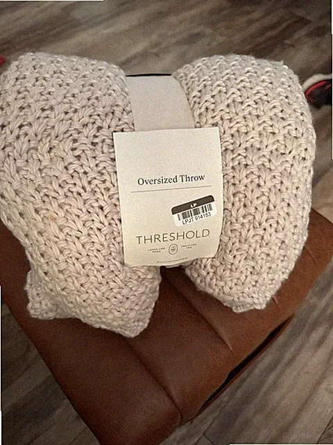 Threshold Oversized Fleece Shag Throw Ivory 50"x70" OR TAN 50”x60” Throw