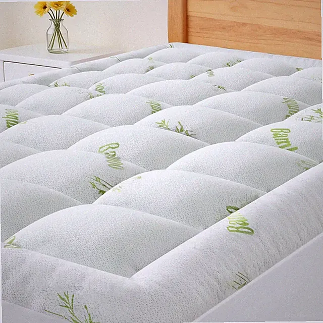 Ultra Soft Mattress Topper Viscose Derived from Bamboo Mattress Encasement