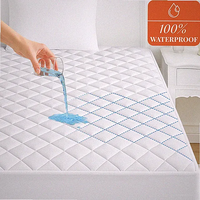 Waterproof Mattress Cover Pad Protector Breathable Mattress Topper Deep Pocket