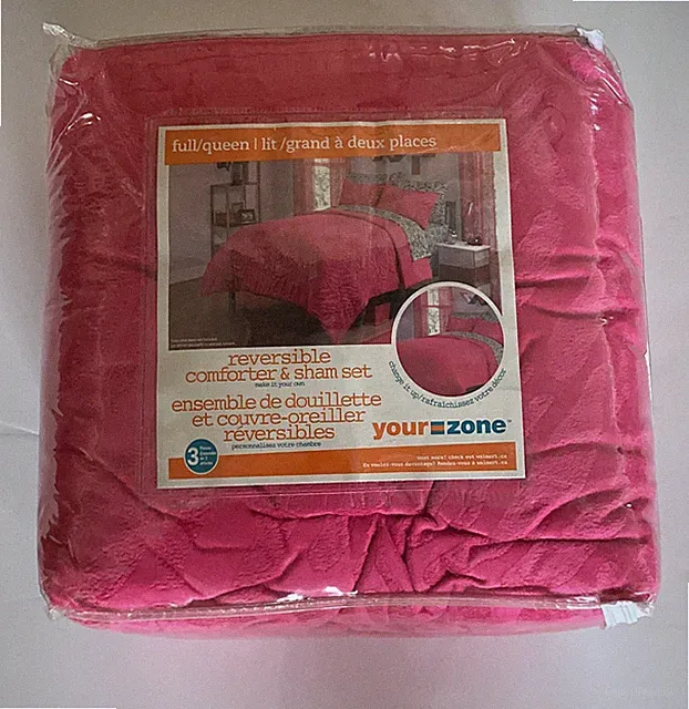 Your Zone Reversible Comforter and Sham Set, Full/Queen